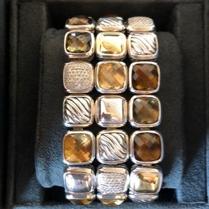 David Yurman Three-Row Chiclet Bracelet